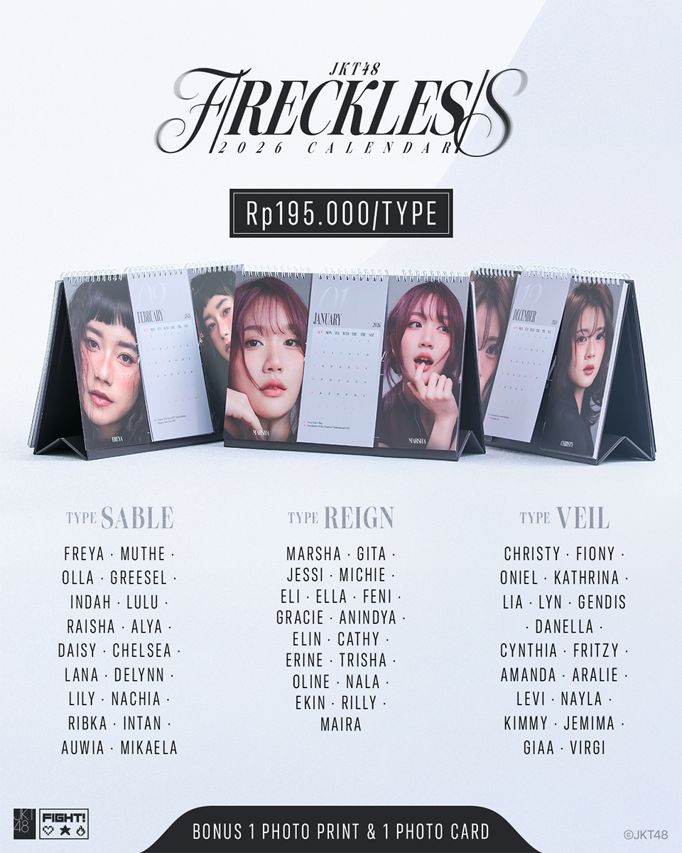JKT48 2026 Calendar "FRECKLES RECKLESS"