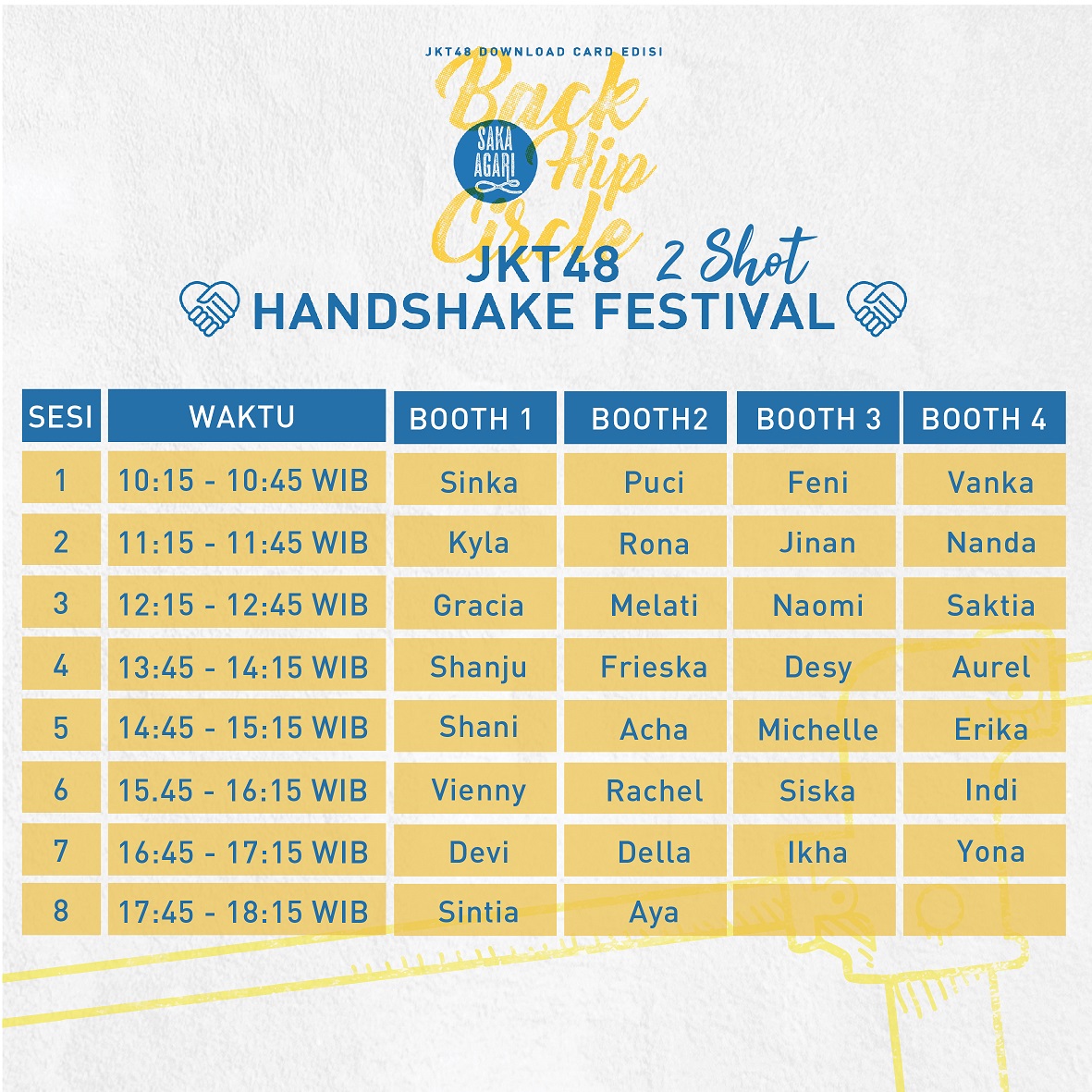 Pengumuman Terkait 2 Shot Event di Handshake Saka Agari Jakarta