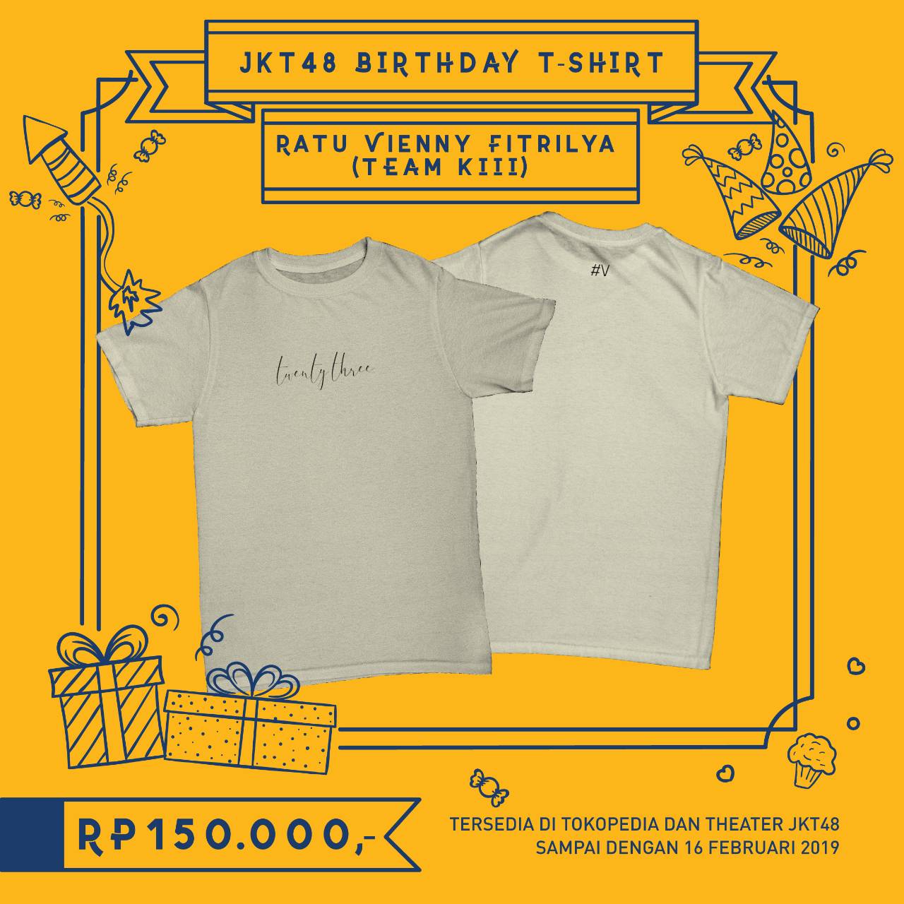 Pengumuman Terkait Member Birthday T-shirt untuk Member yang Berulang Tahun di Bulan Februari