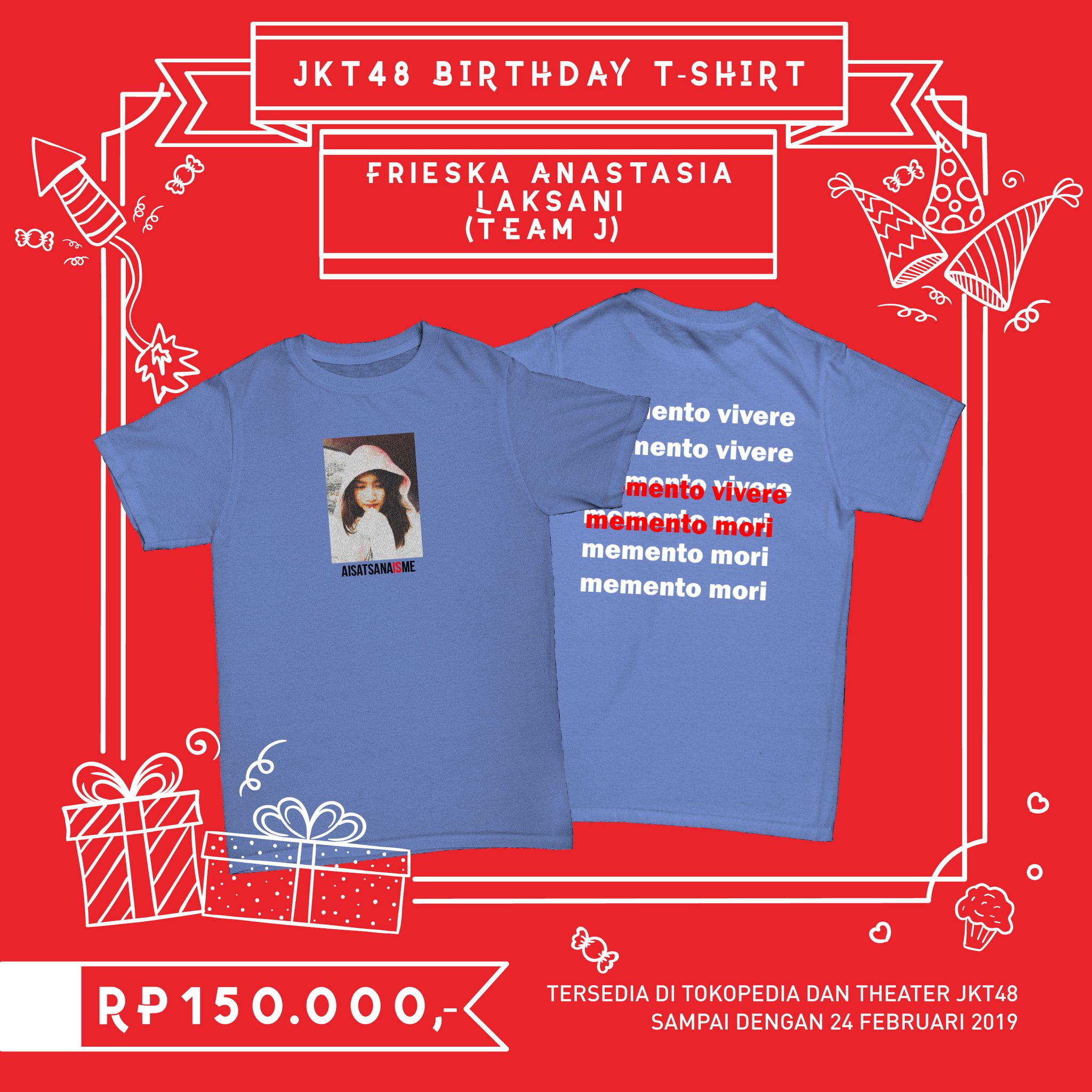 Pengumuman Terkait Member Birthday T-shirt untuk Member yang Berulang Tahun di Bulan Maret