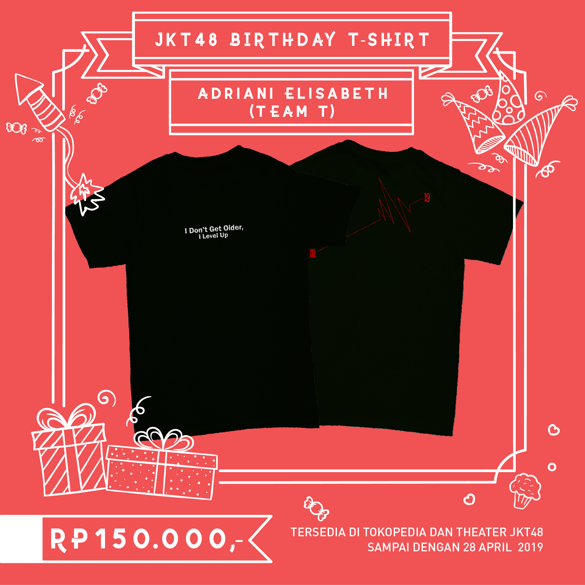 Pengumuman Terkait Member Birthday T-shirt untuk Member yang Berulang Tahun di Bulan Mei