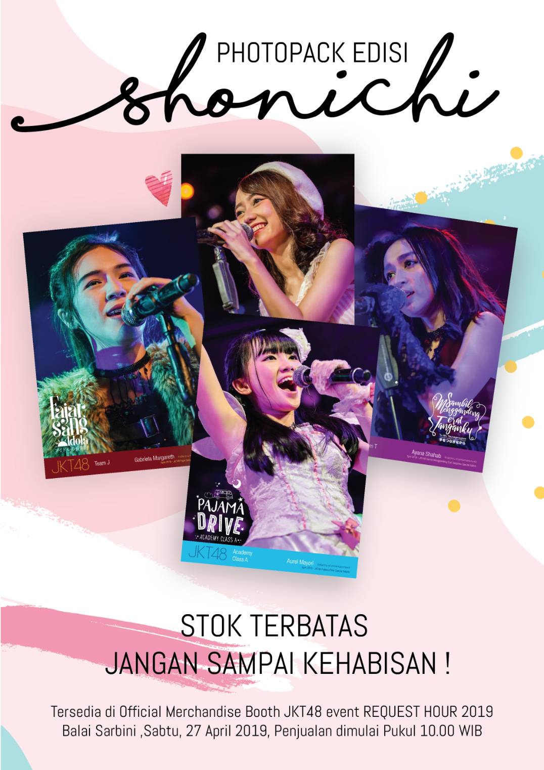 Pengumuman mengenai “JKT48 Team Performance” Photopack