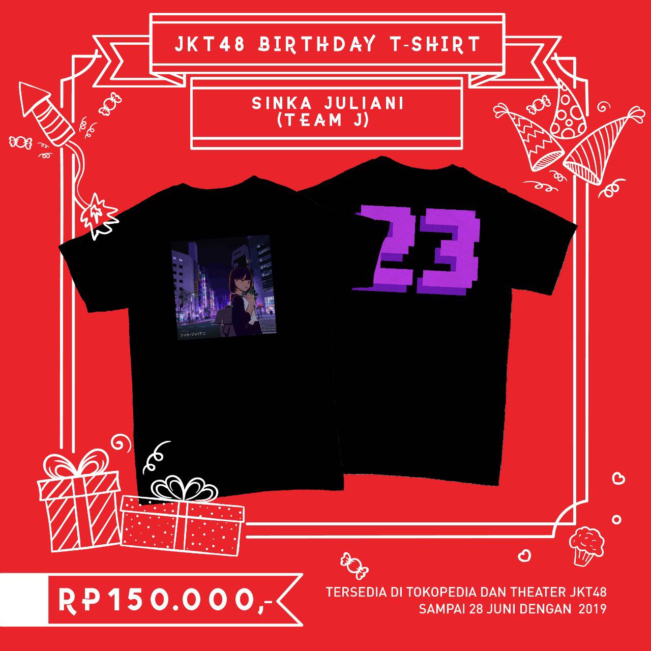 Pengumuman Terkait Member Birthday T-shirt untuk Member yang Berulang Tahun di Bulan Juli