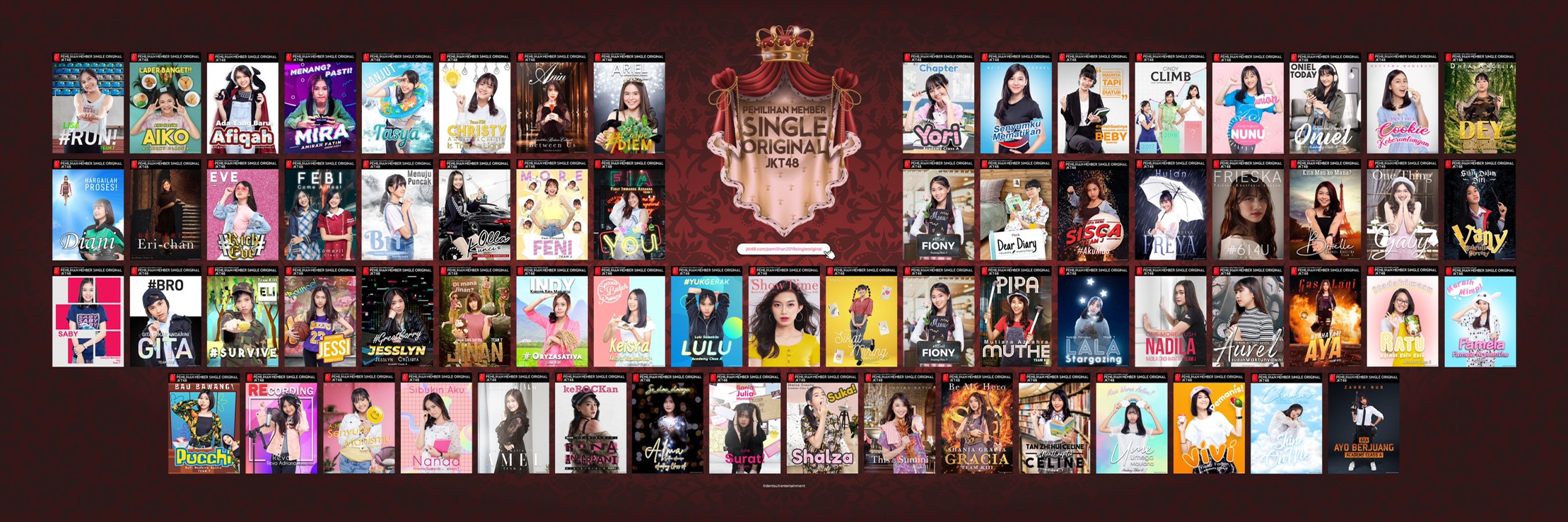 Pengumuman Mengenai Poster Kandidat Pemilihan Member Single Original JKT48 Tahun 2019