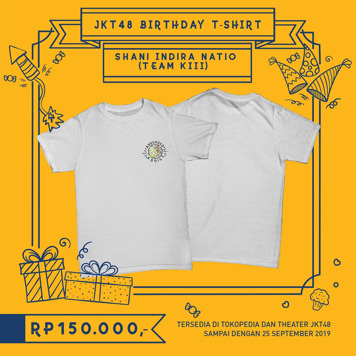 Pengumuman Terkait Member Birthday T-shirt untuk Member yang Berulang Tahun di Bulan Oktober