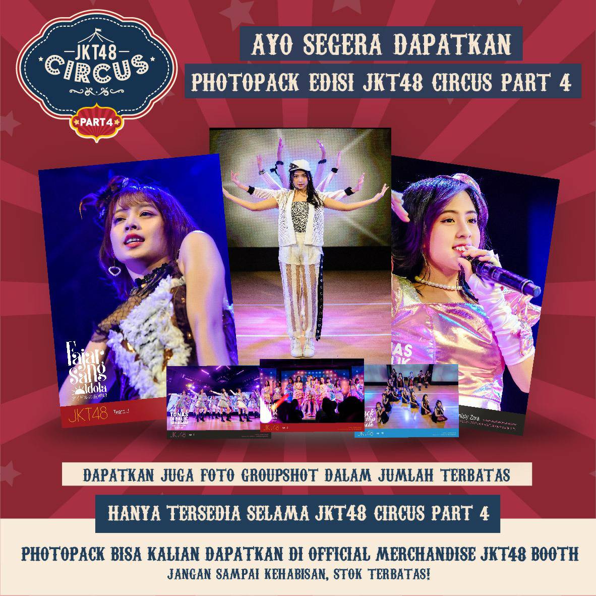 Pengumuman Mengenai Photo Pack “Circus Part 4”