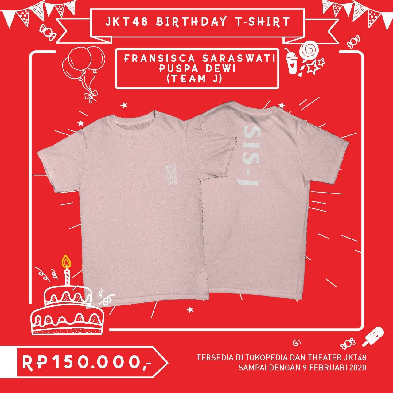 Pengumuman Terkait Member Birthday T-shirt untuk Member yang Berulang Tahun di Bulan Februari