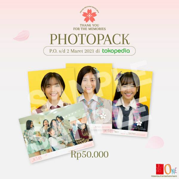 Pengumuman Mengenai Photopack Special Edition “Thank You For The Memories”
