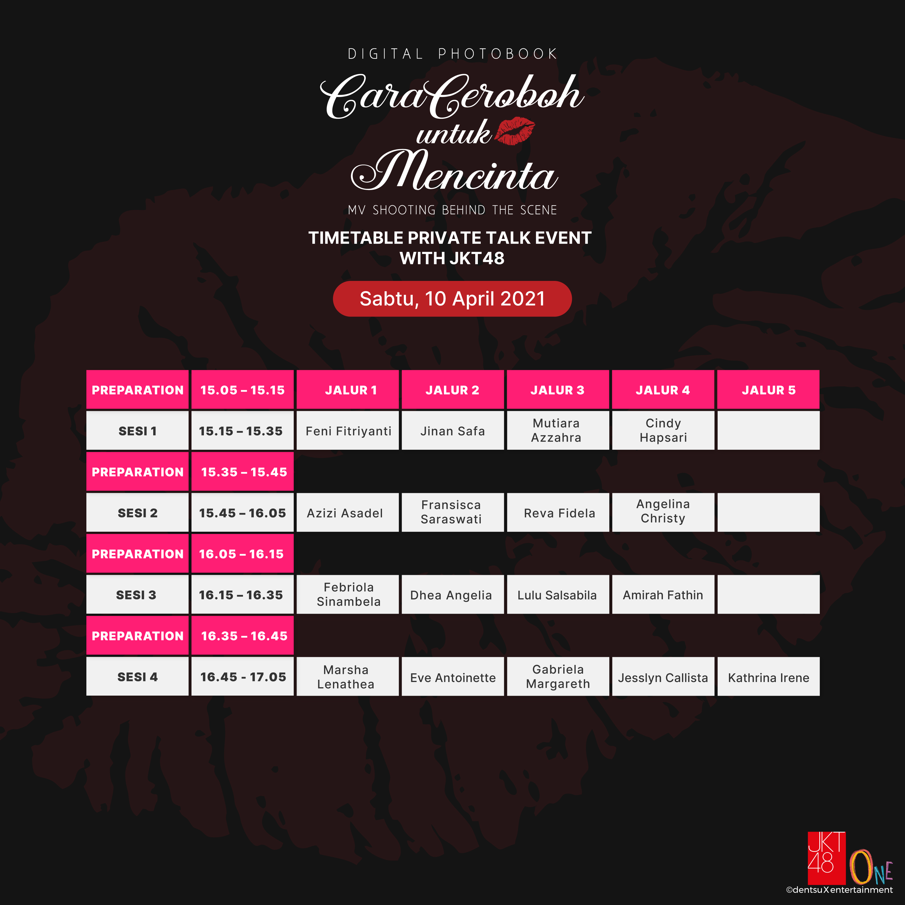 Informasi Mengenai Digital Photobook “Cara Ceroboh untuk Mencinta MV Shooting Behind the Scene” dengan Bonus Video Call with JKT48 atau Private Talk with JKT48