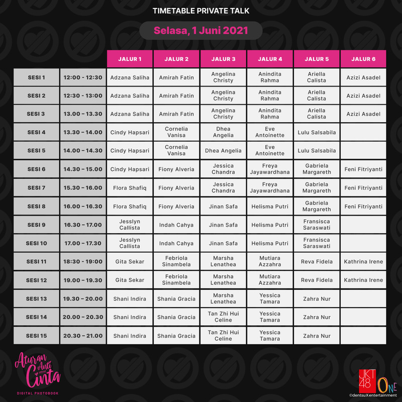 Informasi Mengenai JKT48 Stage Performance Digital Photobook, "Aturan Anti Cinta" dengan Bonus Video Call atau Private Talk with JKT48