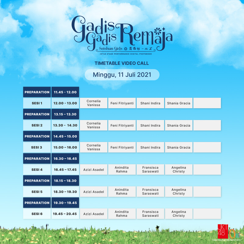 Pengumuman Mengenai Digital Photobook Stage Performance “Seishun Girls - Gadis-Gadis Remaja” dengan Bonus Video Call with JKT48