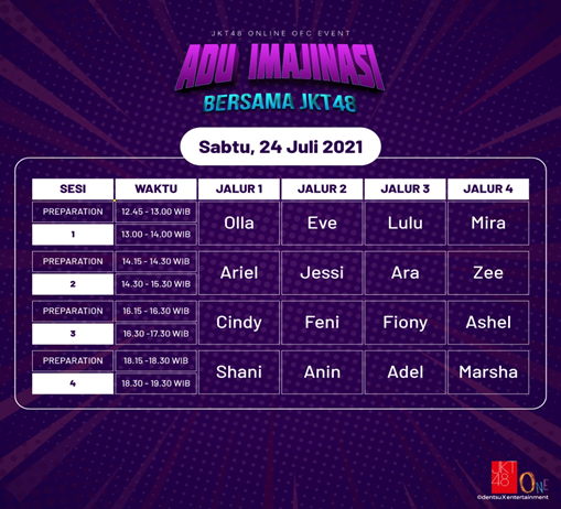 Pengumuman Mengenai Event OFC Online “Adu Imajinasi” Bersama JKT48!