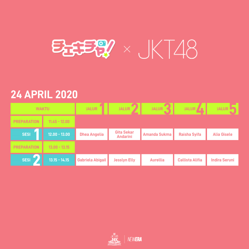 Pengumuman Mengenai Event 2-Shot Online CHEKICHA X JKT48