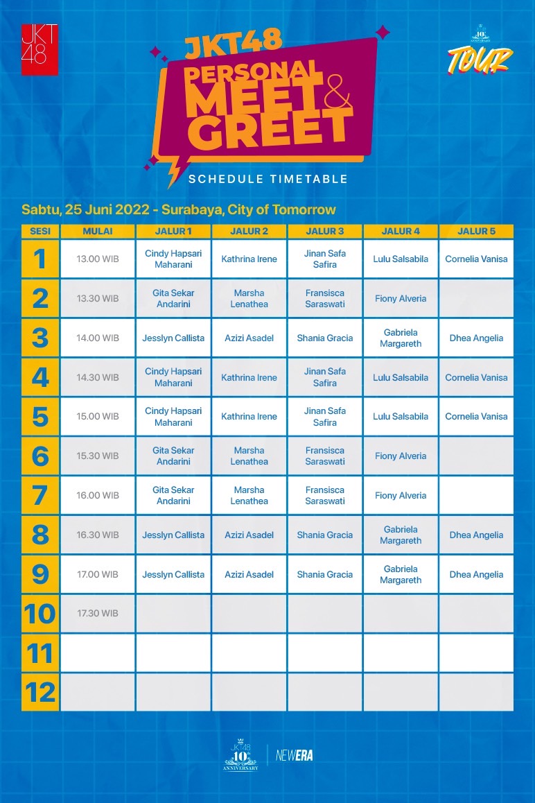 Informasi Mengenai Pre-Order JKT48 10th Anniversary Tour Photo Card Set dengan Bonus Personal Meet & Greet with JKT48 Dan JKT48 10th Anniversary Tour 2-Shot.