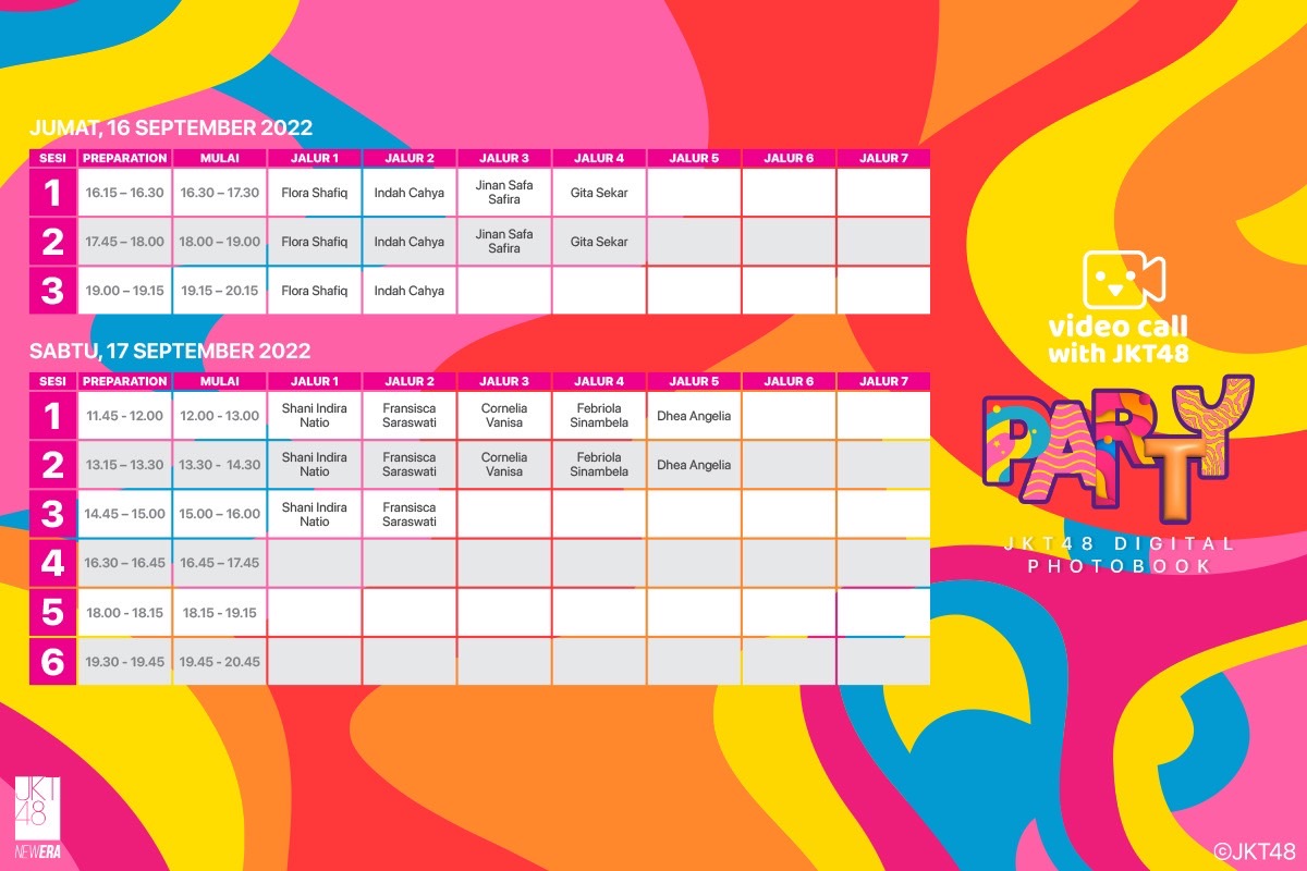 Pengumuman Mengenai Pre-Order Digital Photobook “Party” dengan Bonus Video Call with JKT48