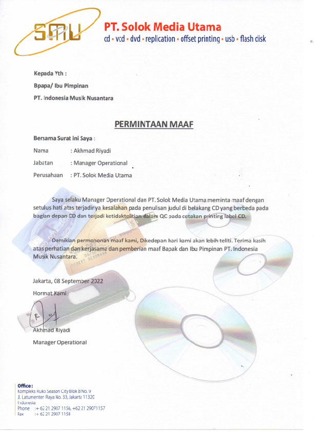 Pengumuman Mengenai CD di Boxset “Flying High” 