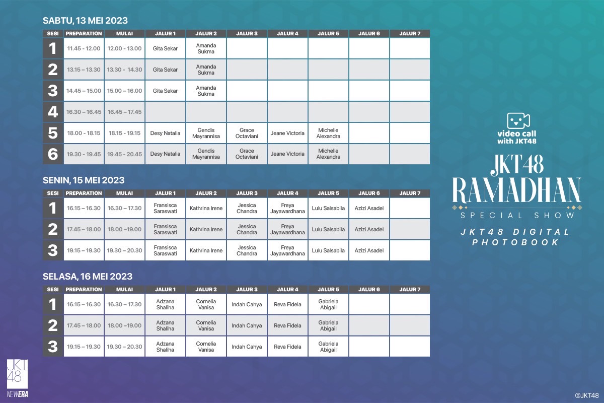 Pengumuman Mengenai Pre-Order Digital Photobook “JKT48 RAMADHAN SPECIAL SHOW”