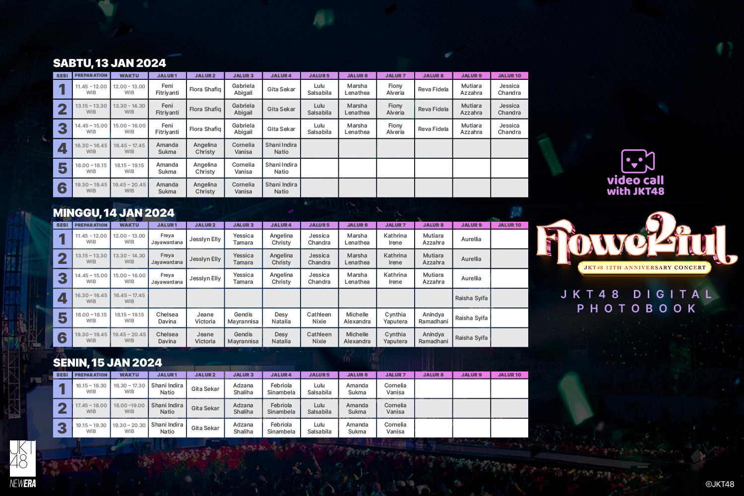 Pengumuman Mengenai Pre-Order Digital Photobook “JKT48 12th Anniversary Concert” dengan bonus Video Call with JKT48