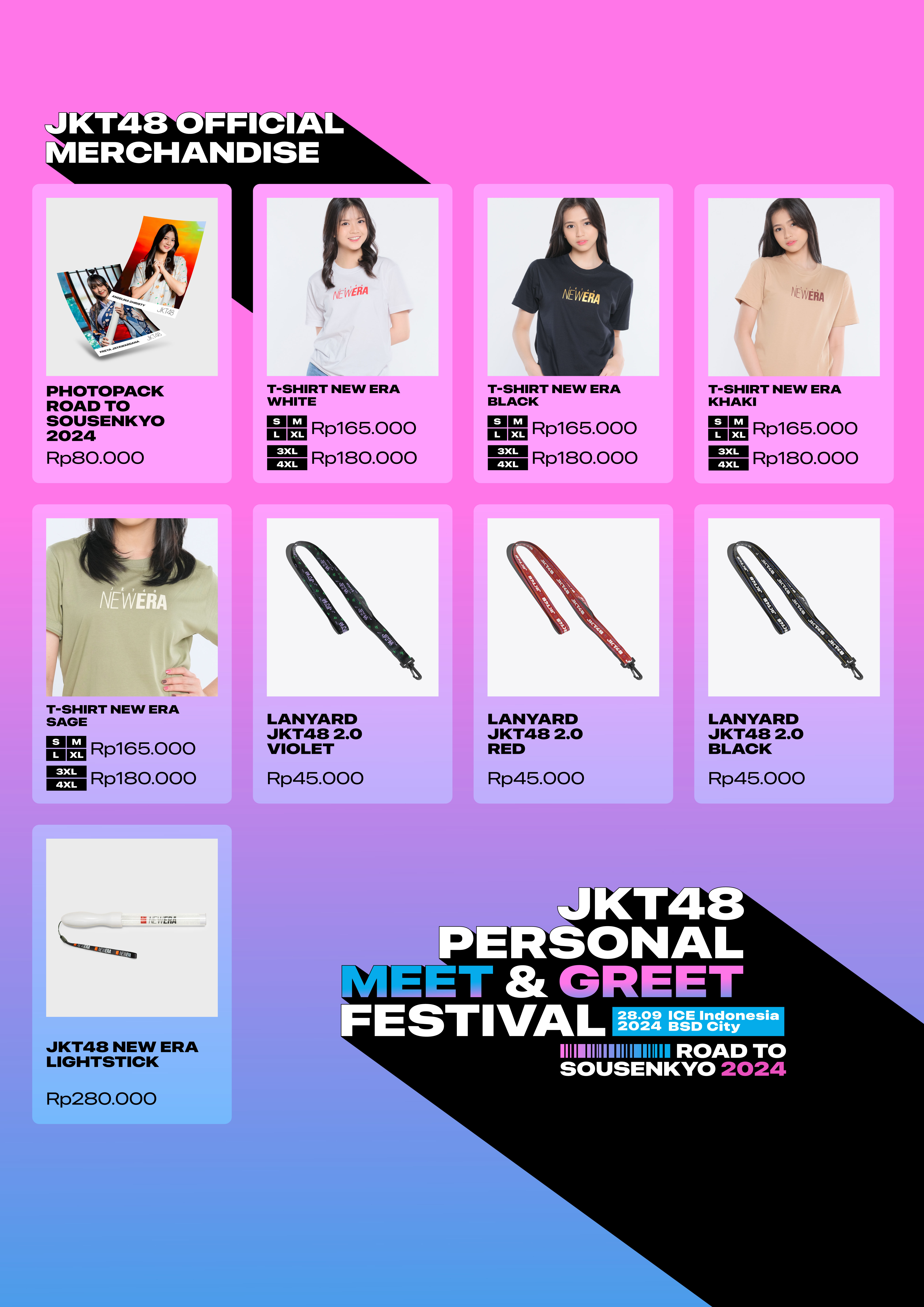 Pengumuman Mengenai Merchandise JKT48 Spesial Personal Meet & Greet Festival “Road to Sousenkyo 2024”